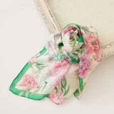 【接触冷感】ボタニカルプリントストール