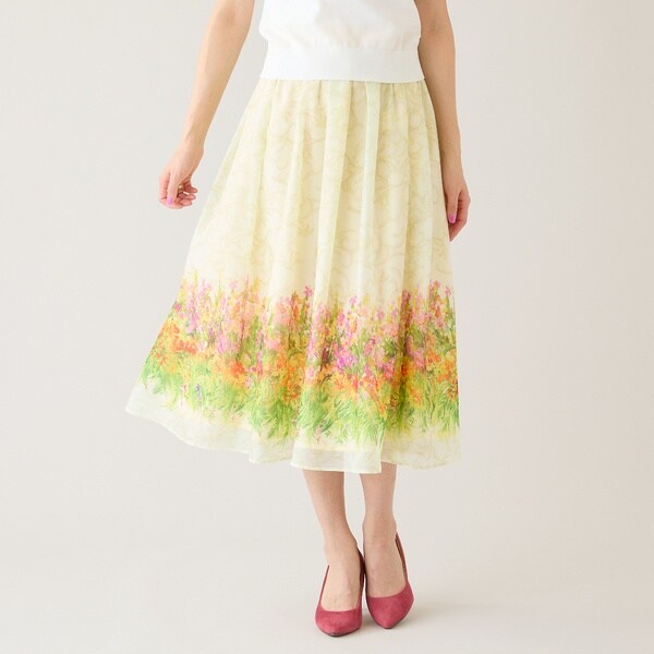 セットアップ対応】フラワーガーデンオーガンジースカート | ローズ