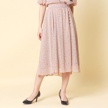 セットアップ】小花プリントシフォンスカート | ローズティアラ(Rose 