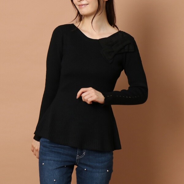 ペプラムニットプルオーバー | ローズティアラ(Rose Tiara) | マルイ