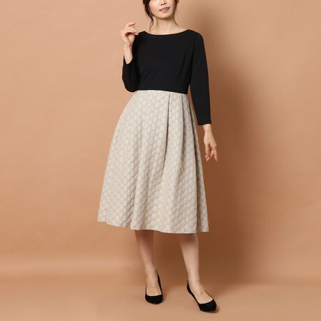 リボンキルト風ドッキングワンピース ローズティアラ Rose Tiara ファッション通販 マルイウェブチャネル