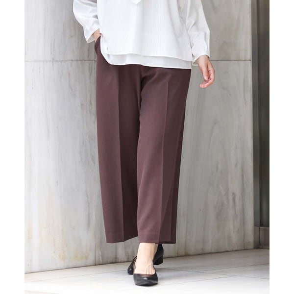 パンツ Leh band wide slacks Leh BAND WIDE SLACKS -BLACK