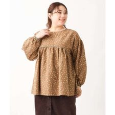 【大きいサイズ/soso×eur3】2WAY花柄ブラウス