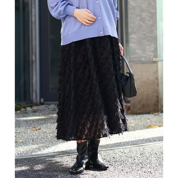 エウルキューブ（eur3）/【大きいサイズ】カットドビーフレアスカート 大きいサイズ】カットドビーフレアスカート | エウルキューブ(eur3