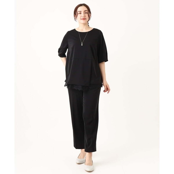 大きいサイズ】INDESIGN ドットポケットコーデュロイシャツワンピース