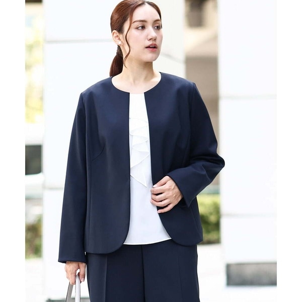 SALE／フォーマル入卒ママスーツ】ノーブルツィードジャケット