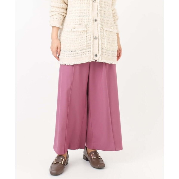 大きいサイズ】センタープレスワイドパンツ | エウルキューブ