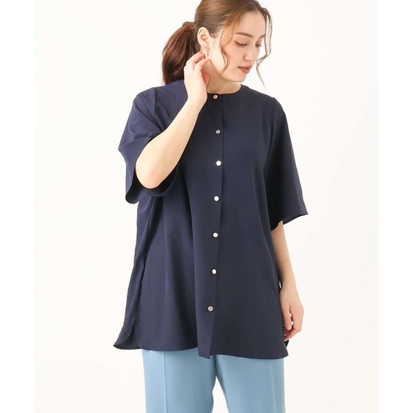 【洗える】SOMELOSテンセルバンドカラー シャツ 楽天市場】【SALE／40%OFF】【洗える】SOMELOSテンセルバンド