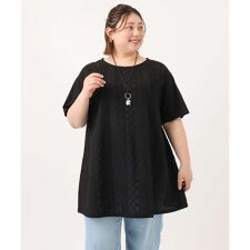 【大きいサイズ/soso×eur3】レースラグランチュニック