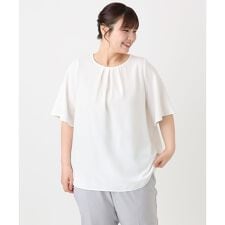 【大きいサイズ】タックブラウス
