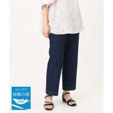 【大きいサイズ/接触冷感】ストレッチストレートデニム