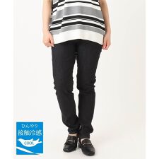 【大きいサイズ/接触冷感】スリムストレッチデニムパンツ