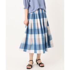 【大きいサイズ/a.v.v×eur3】ビックチェックタフタスカート