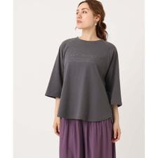【WEB先行販売】【大きいサイズ】ロゴ刺繍ラグランカットソー