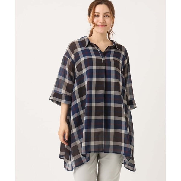 大きいサイズ/LAVEANGE×eur3】バックフレアチュニック | エウル