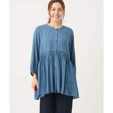 【大きいサイズ】シャーリングチュニック