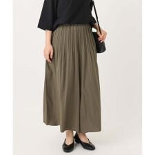 【大きいサイズ】プリーツワイドパンツ