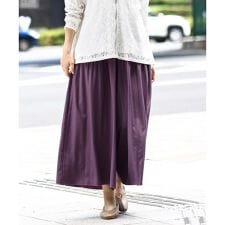 【大きいサイズ】プリーツワイドパンツ