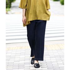 【大きいサイズ】ストレッチストレートデニム