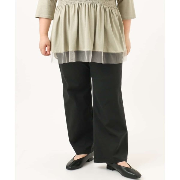 21,010円　23区　コットン&リネンストレッチ  ベイカー パンツ 44 コットンリネンストレッチ ベイカー パンツ | 23区(23KU