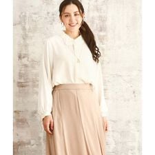 エウルキューブ(eur3)の【大きいサイズ】ポーラレース襟ブラウス