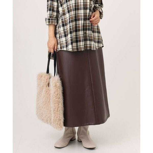大きいサイズ】フェイクレザースカート | エウルキューブ(eur3