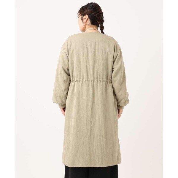 ノーカラーロングコート✨エウルキューブ 大きいサイズ】ノーカラーロングコート | エウルキューブ(eur3