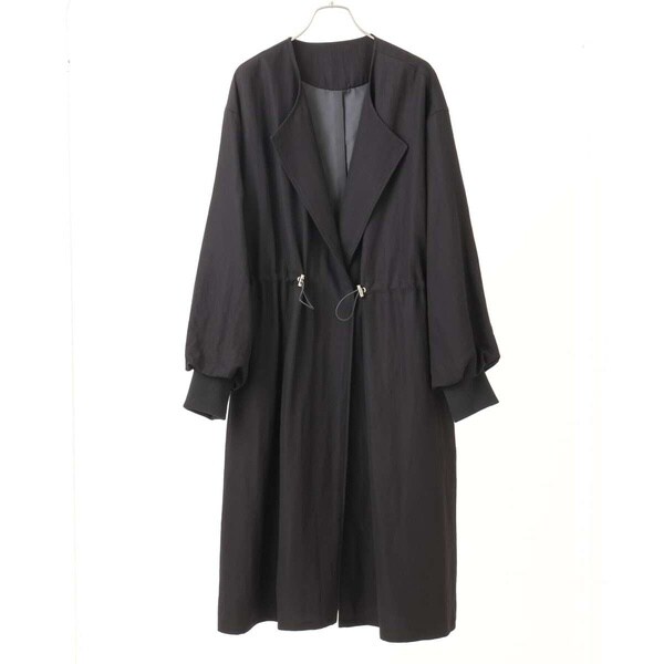 大きいサイズ】ノーカラーロングコート | エウルキューブ(eur3