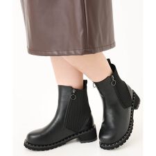 【la farfaコラボ】リブジョイントスタッズブーツ