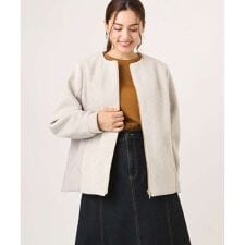 【大きいサイズ】キルティングコンビブルゾン