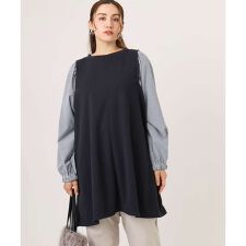 【大きいサイズ】異素材チュニック