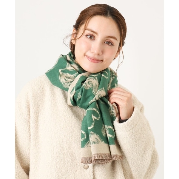 ハート柄ストール