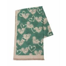 ハート柄ストール