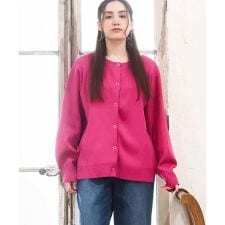 エウルキューブ(eur3)の【WEB先行販売】【大きいサイズ】2WAYカーディガン