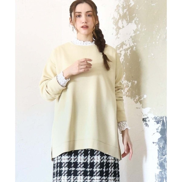 【大きいサイズ】もちもちジャージープルオーバー