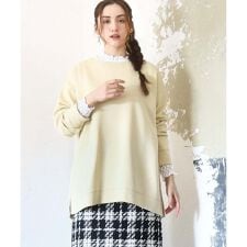 【大きいサイズ】もちもちジャージープルオーバー