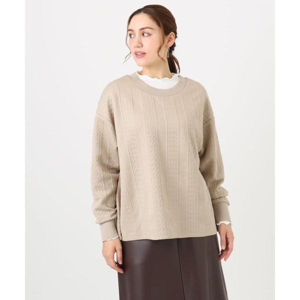 大きいサイズ】フクレジャカードトップス | エウルキューブ(eur3