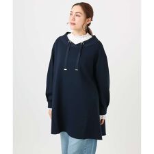 【大きいサイズ】ダンボールフーディー風チュニック