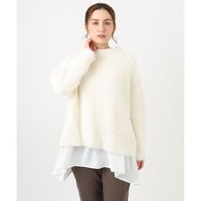 【大きいサイズ】バスケットモールニット