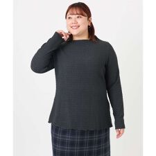 【大きいサイズ】シャーリングメロートップス