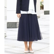 【大きいサイズ】チュールスカート
