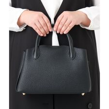 【2WAY】レザー調コンパクトトートバッグ