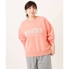 【大きいサイズ】ロゴスウェットライクニット