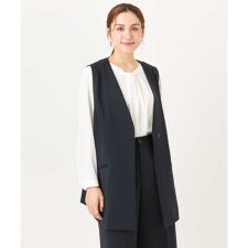 【大きいサイズ】WクロスVネックジレ