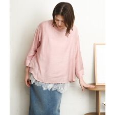 【大きいサイズ】ドロップショルダーブラウス