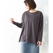 【大きいサイズ】コットン長袖Tシャツ