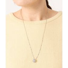 レース風サークルモチーフネックレス