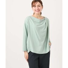 【大きいサイズ】ドレープネックトップス