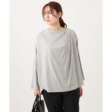 【大きいサイズ】ドレープネックトップス