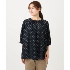 【大きいサイズ】フラワープロバンスプリントブラウス